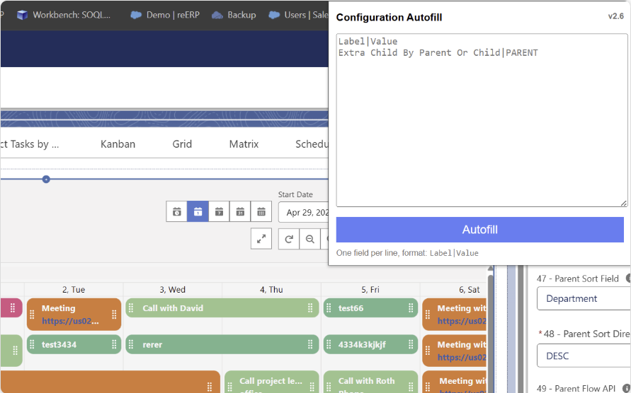 Planner Autofill extension