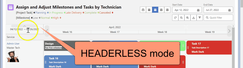 Headerless mode demo
