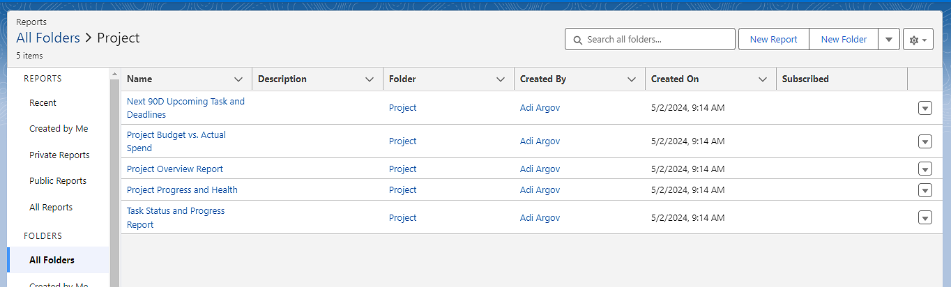 Reports Overview