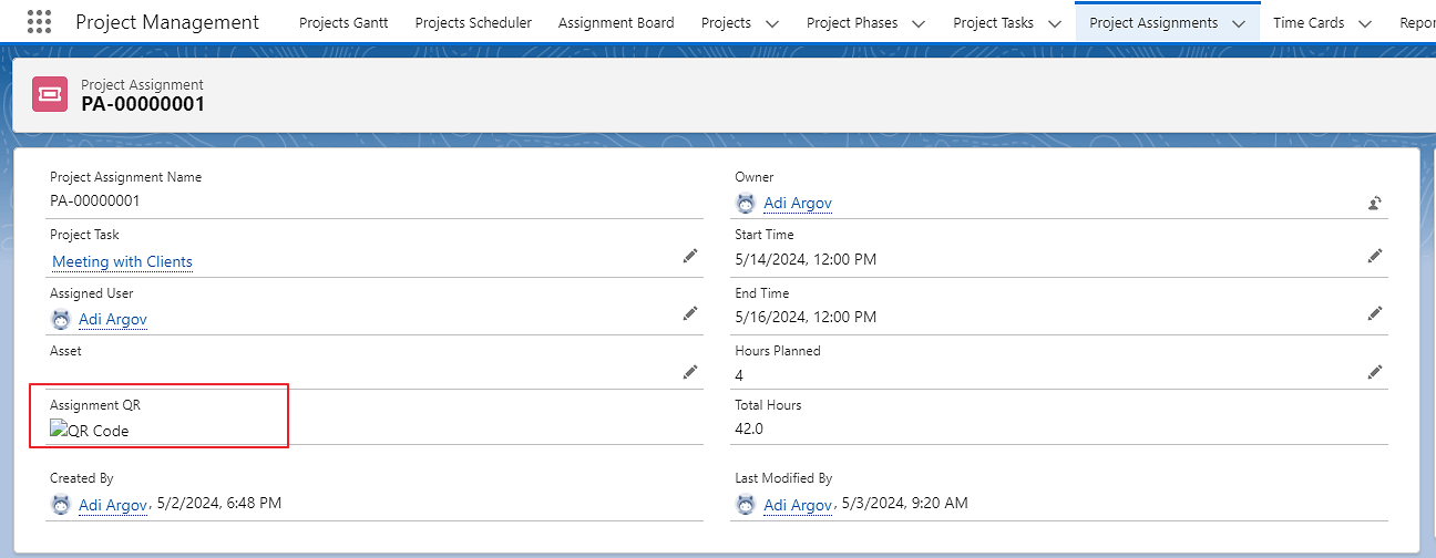 Timesheet Details Form